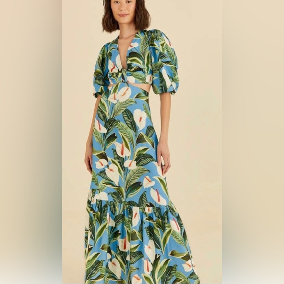FARM Rio Dresses & Skirts - FARM Rio Anthurium Garden Maxi Dress